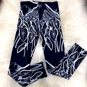 Feather Love Hawaii Little Girls Kalo Leggings